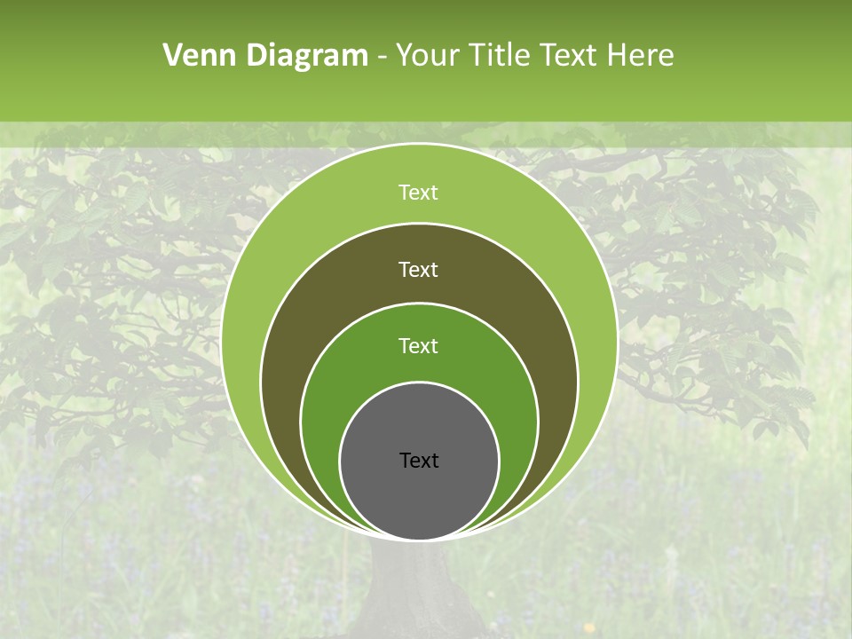 Tree Buddhism Meadow PowerPoint Template