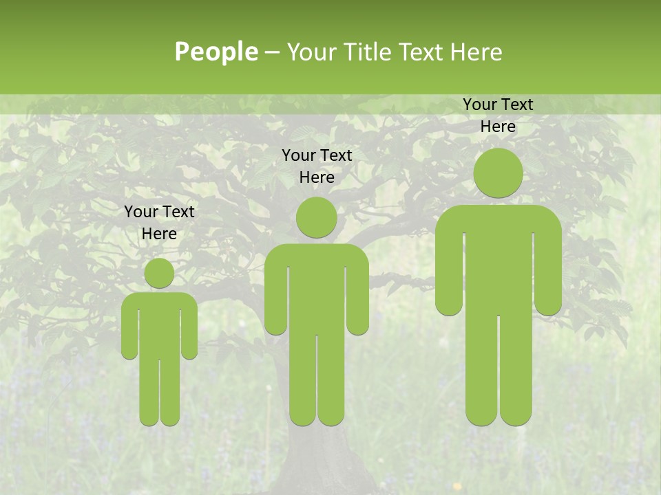 Tree Buddhism Meadow PowerPoint Template