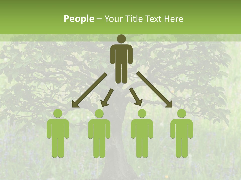 Tree Buddhism Meadow PowerPoint Template