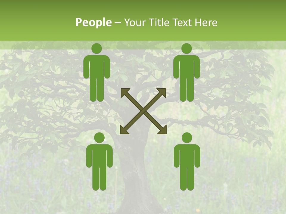 Tree Buddhism Meadow PowerPoint Template