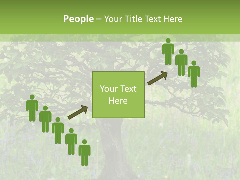 Tree Buddhism Meadow PowerPoint Template