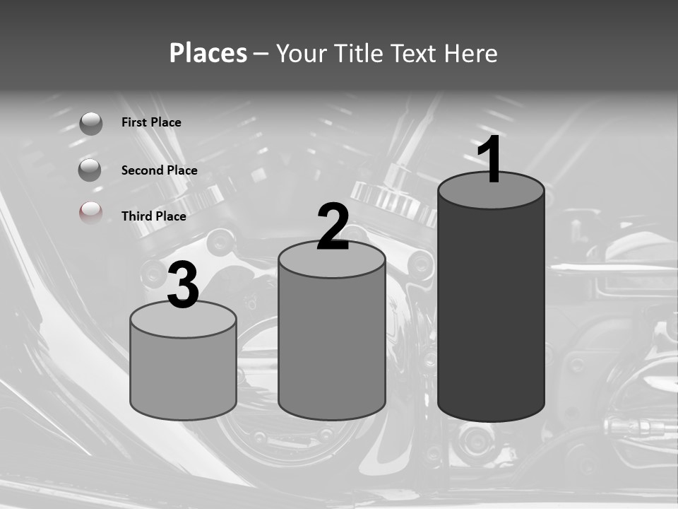 Detail Road Engine PowerPoint Template