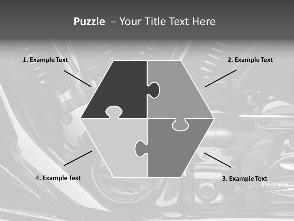 Detail Road Engine PowerPoint Template