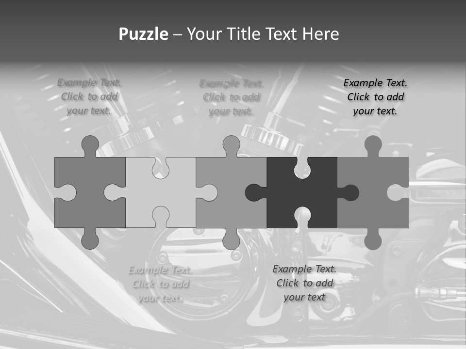 Detail Road Engine PowerPoint Template