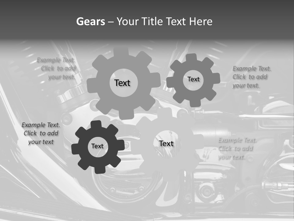 Detail Road Engine PowerPoint Template