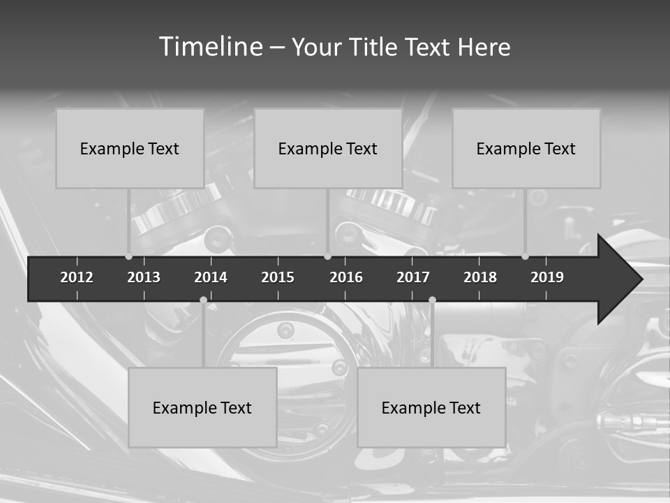Detail Road Engine PowerPoint Template