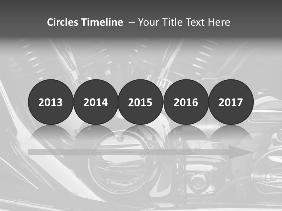 Detail Road Engine PowerPoint Template
