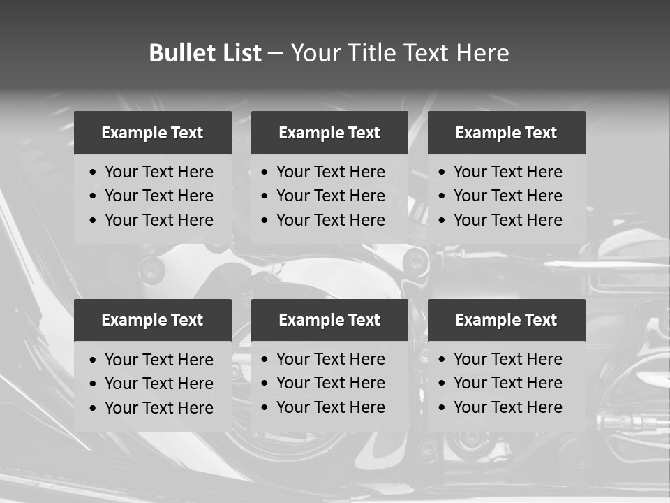 Detail Road Engine PowerPoint Template