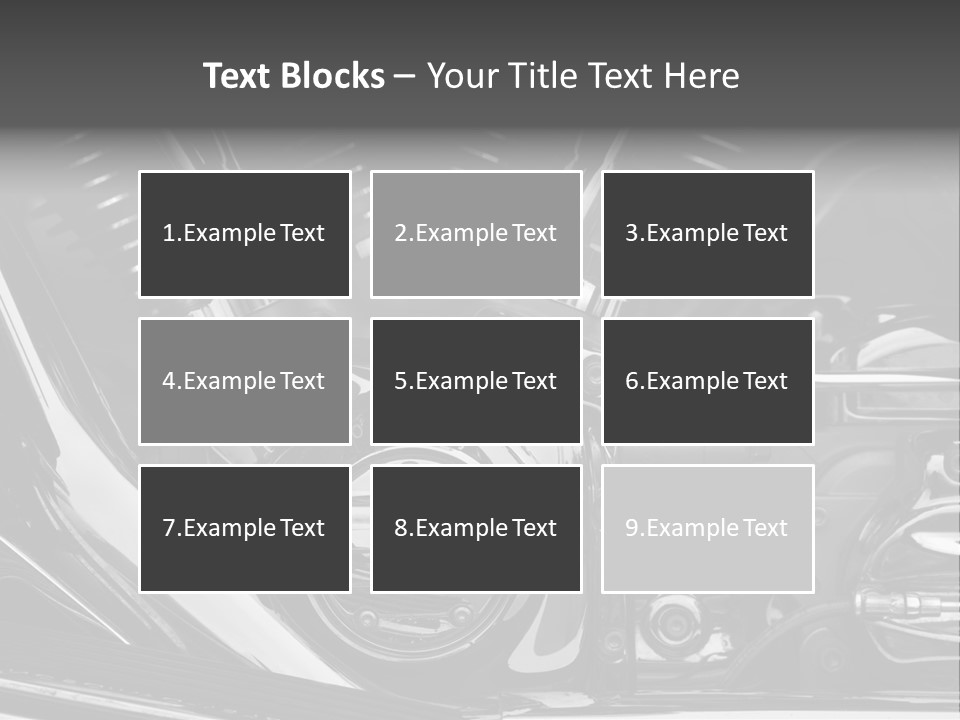 Detail Road Engine PowerPoint Template