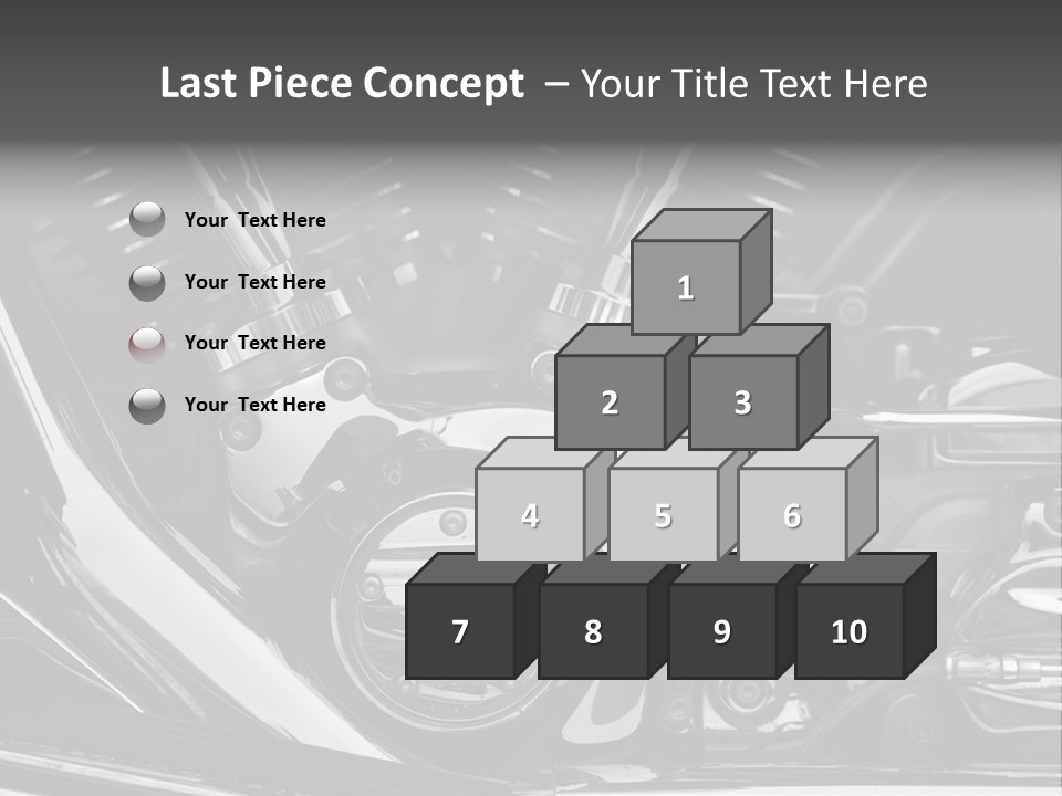 Detail Road Engine PowerPoint Template