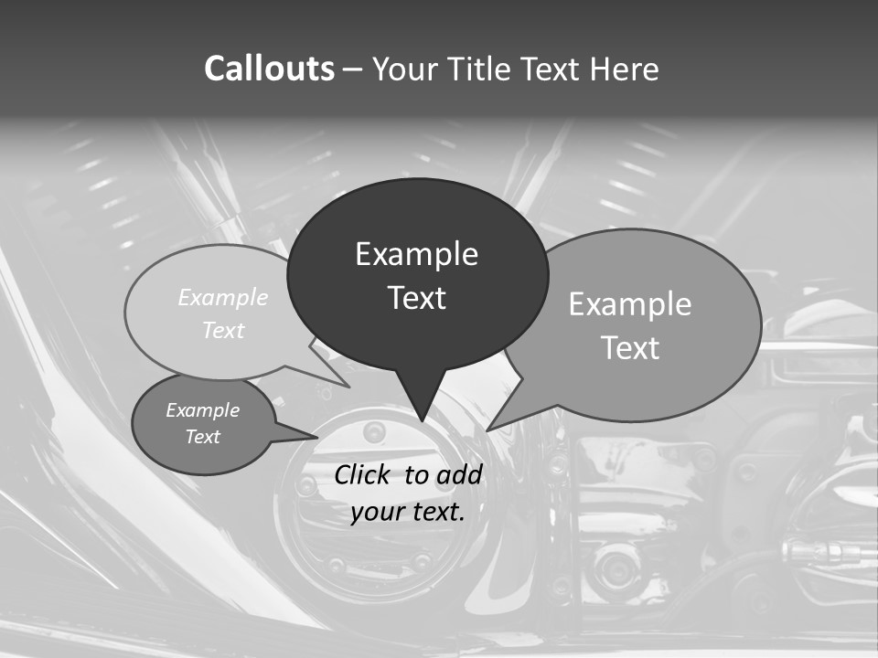 Detail Road Engine PowerPoint Template