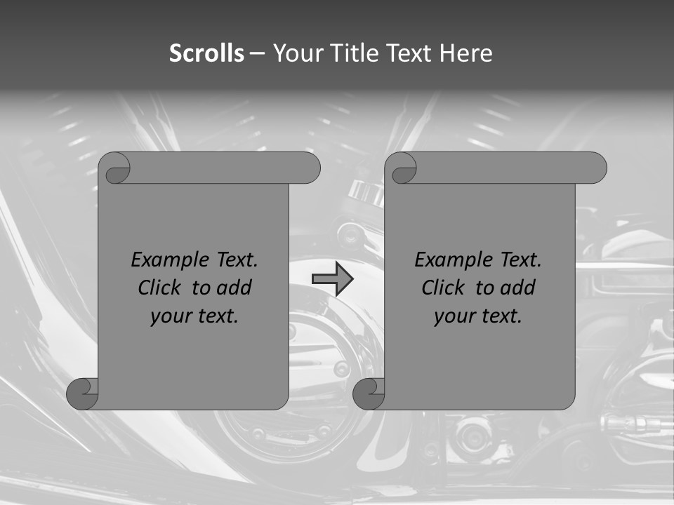 Detail Road Engine PowerPoint Template