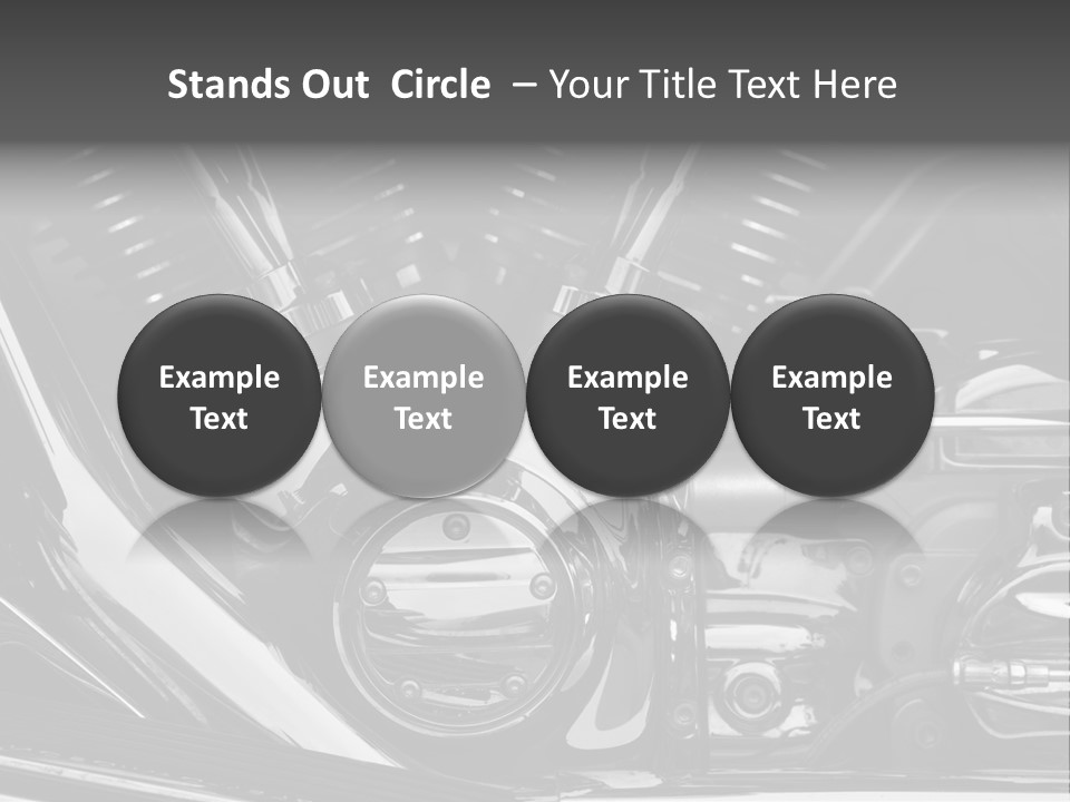 Detail Road Engine PowerPoint Template