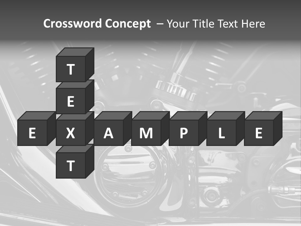 Detail Road Engine PowerPoint Template