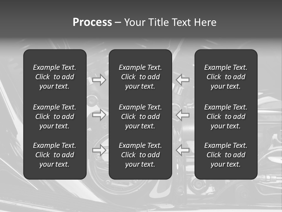 Detail Road Engine PowerPoint Template