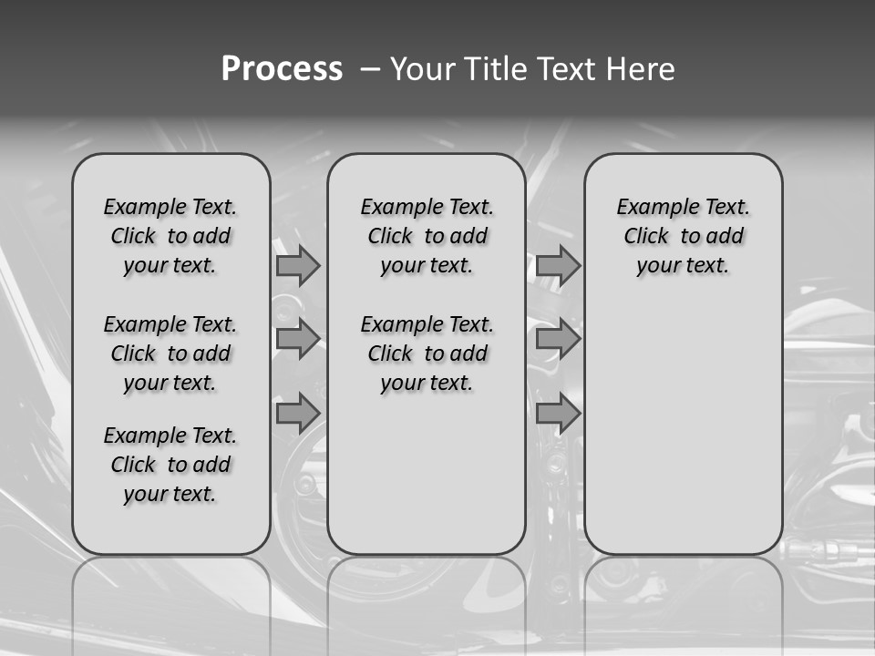 Detail Road Engine PowerPoint Template