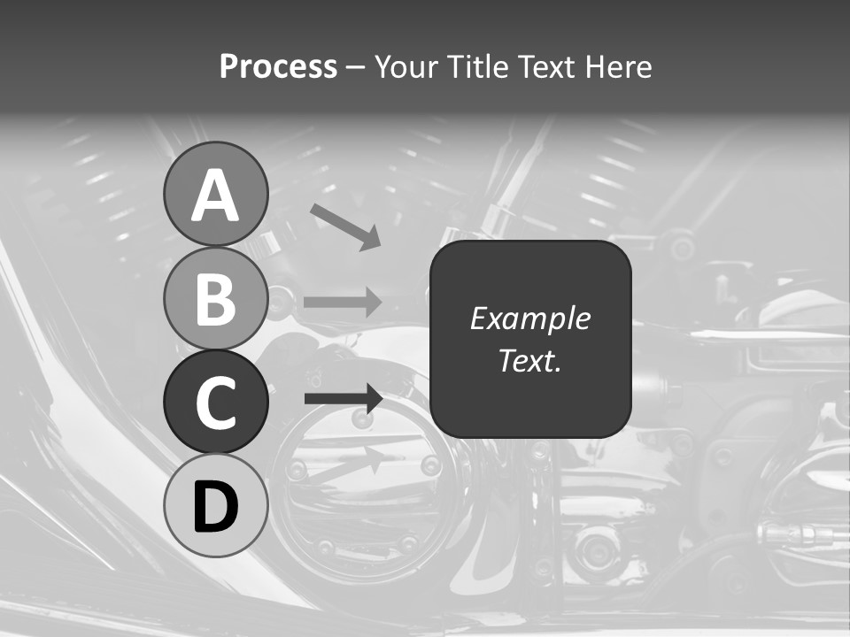 Detail Road Engine PowerPoint Template