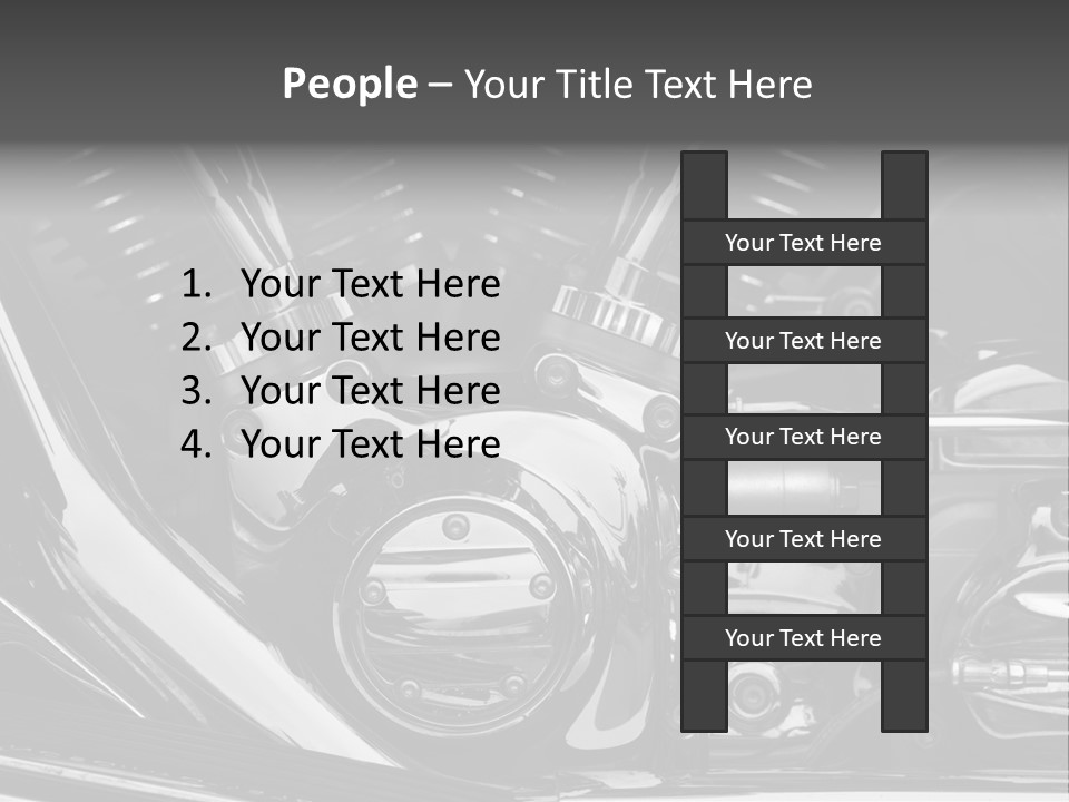 Detail Road Engine PowerPoint Template