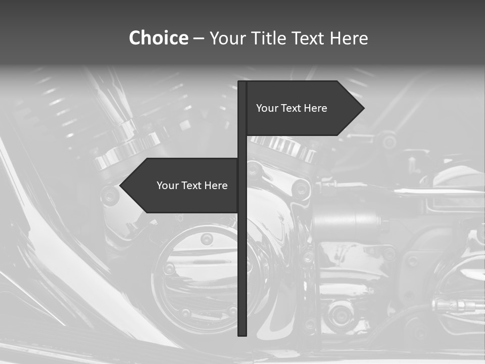 Detail Road Engine PowerPoint Template