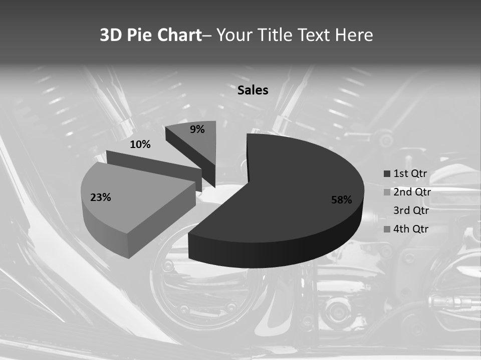 Detail Road Engine PowerPoint Template