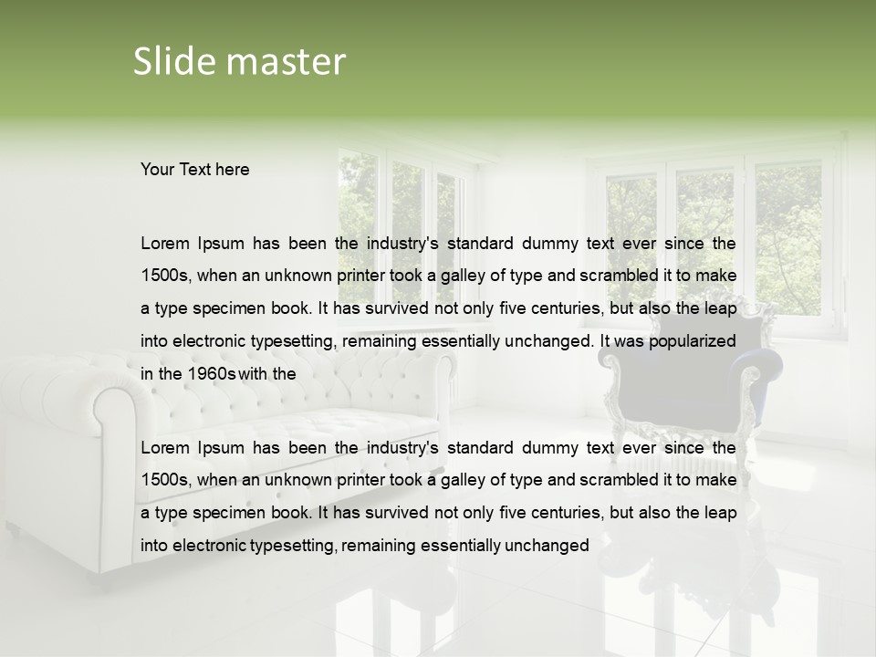 Antique Furnished Tiled PowerPoint Template