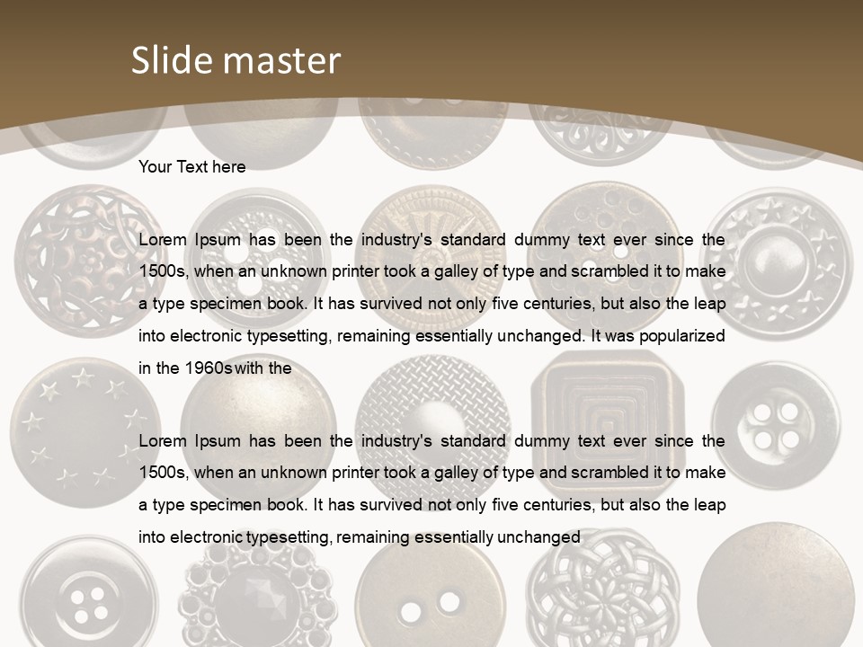 Many Sew Dressmaking PowerPoint Template