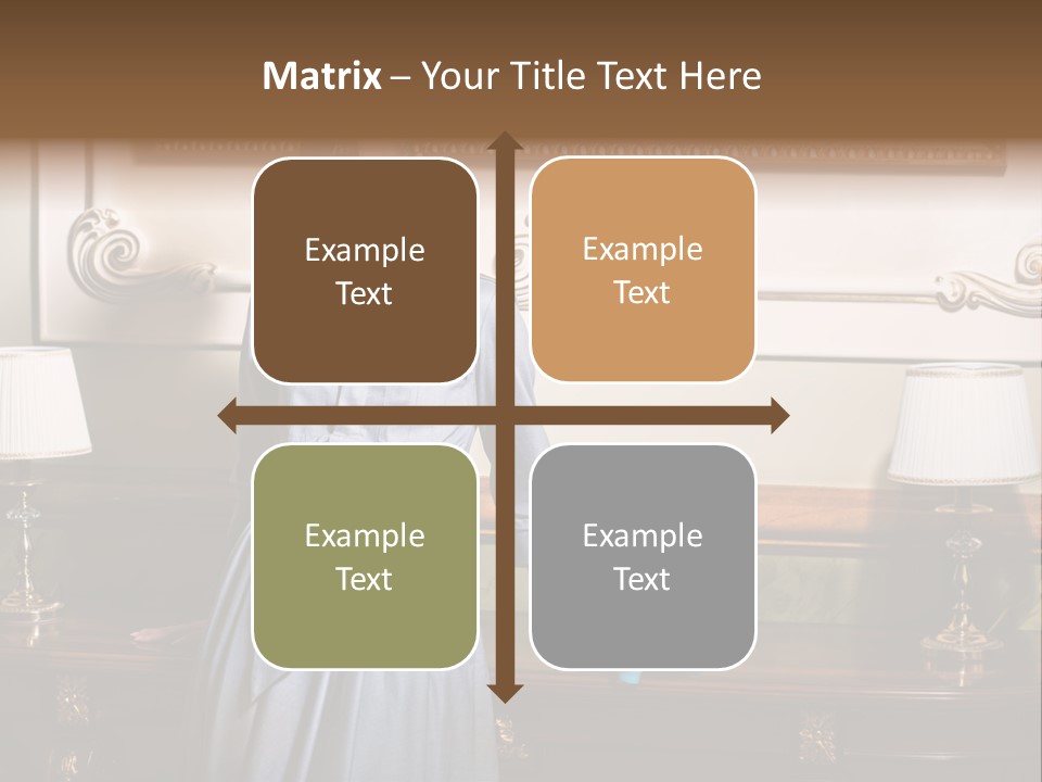 Lady Woman Standing PowerPoint Template