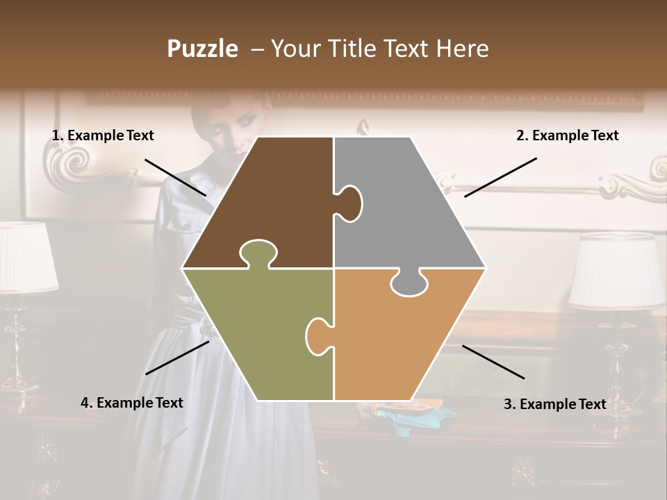 Lady Woman Standing PowerPoint Template