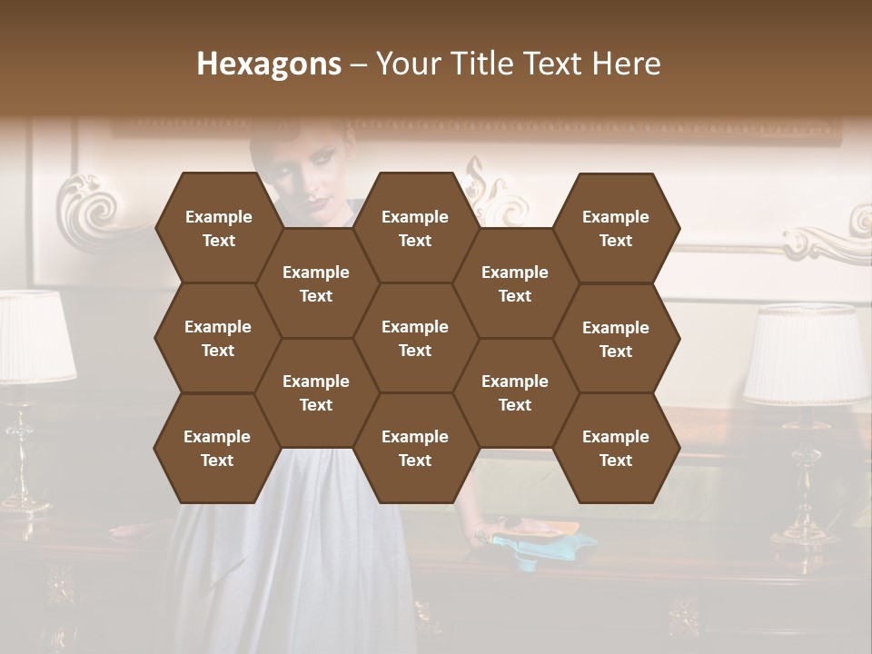 Lady Woman Standing PowerPoint Template