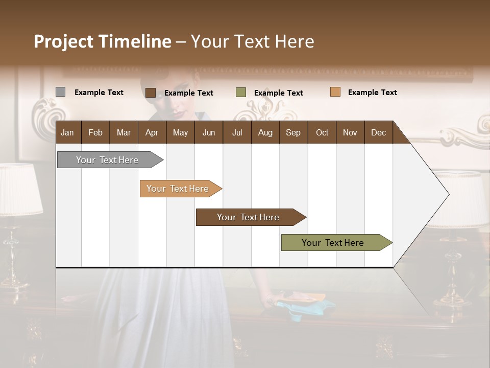 Lady Woman Standing PowerPoint Template