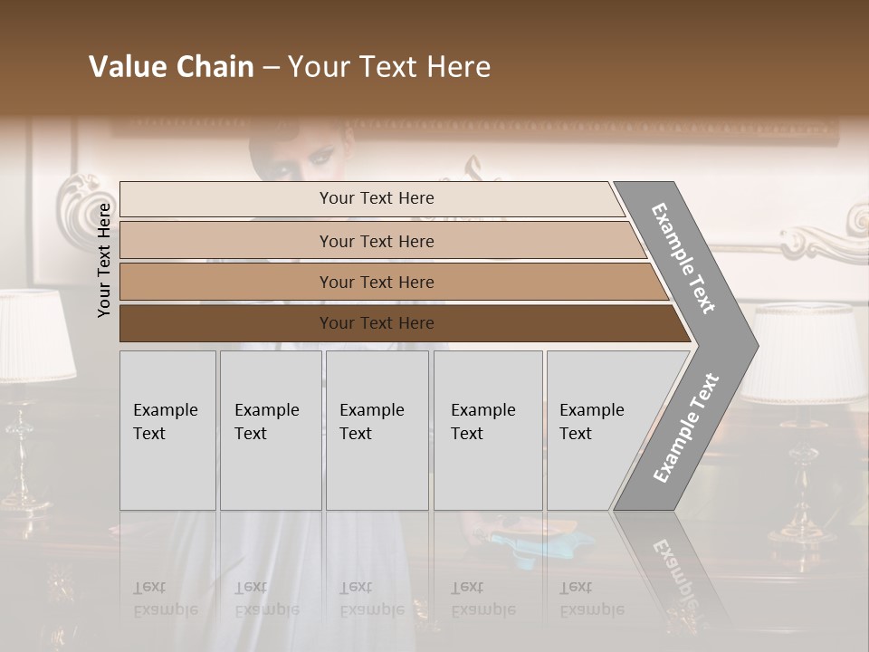Lady Woman Standing PowerPoint Template