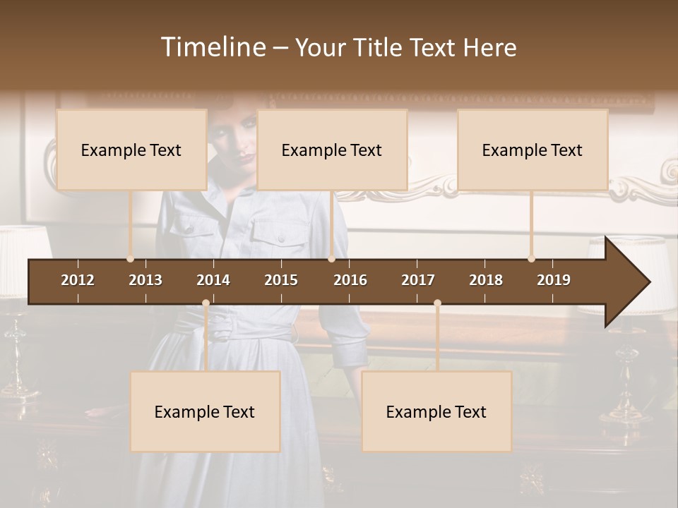 Lady Woman Standing PowerPoint Template