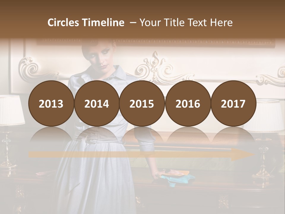 Lady Woman Standing PowerPoint Template