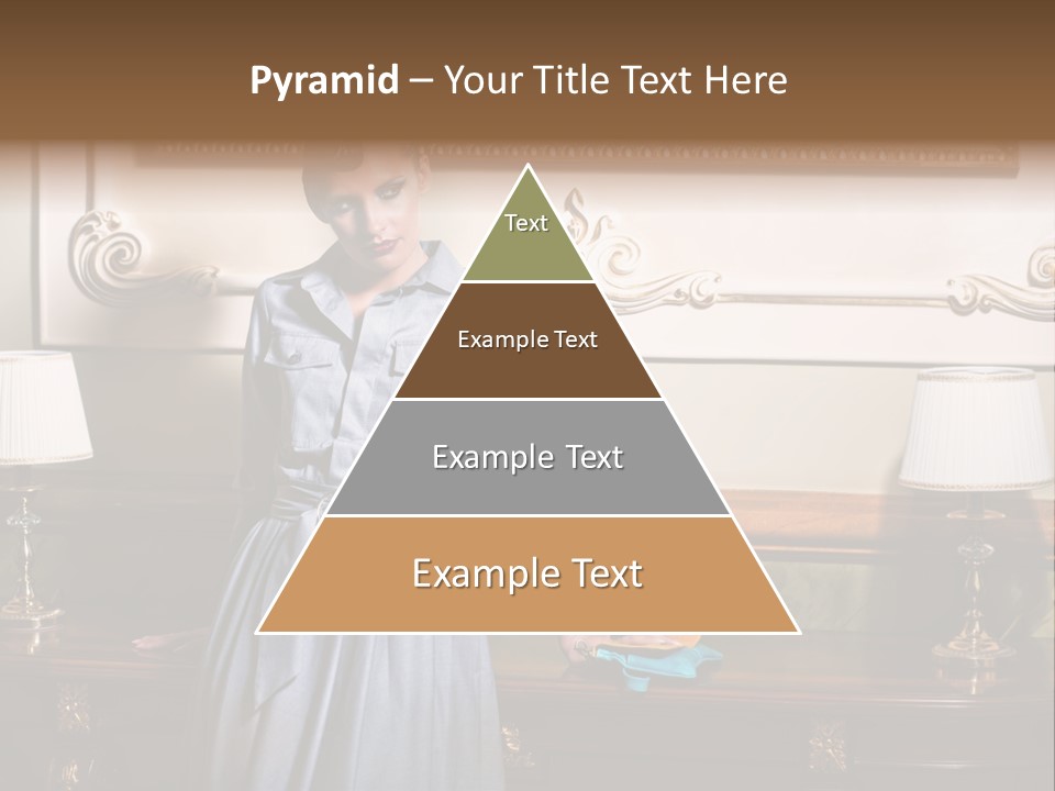 Lady Woman Standing PowerPoint Template