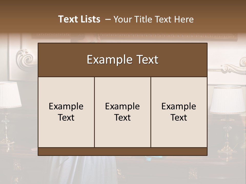 Lady Woman Standing PowerPoint Template