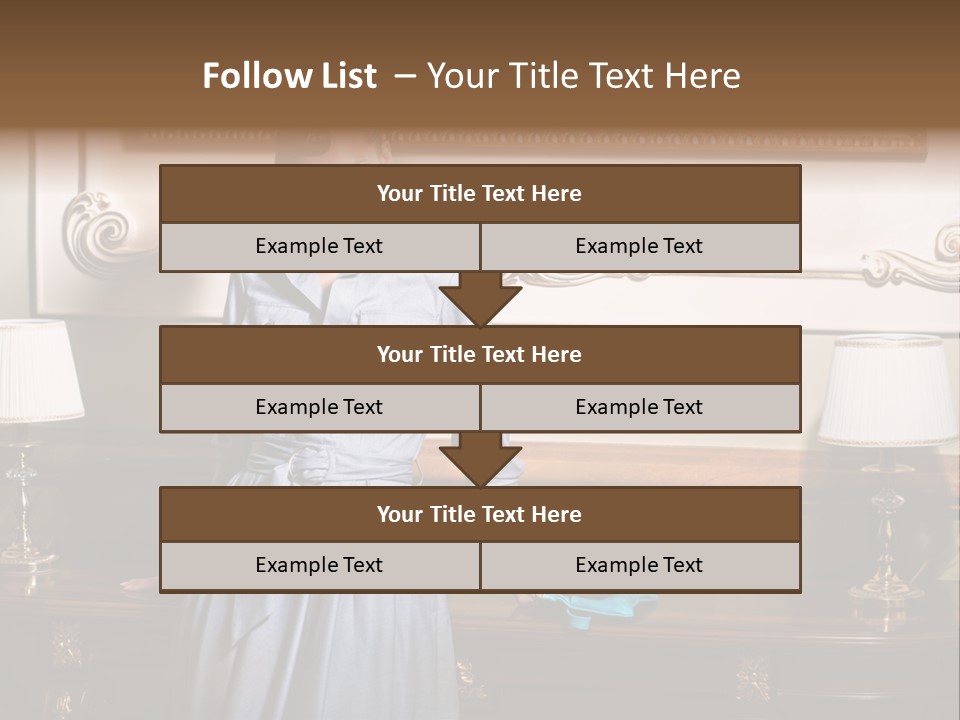 Lady Woman Standing PowerPoint Template
