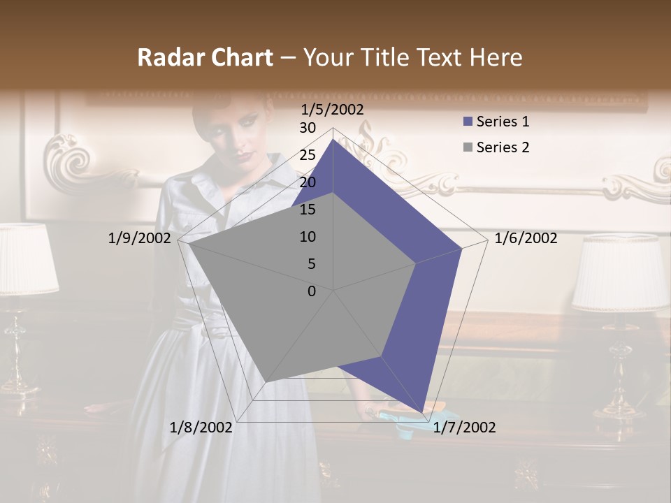 Lady Woman Standing PowerPoint Template