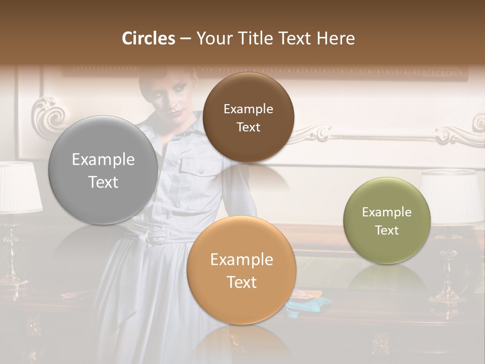 Lady Woman Standing PowerPoint Template