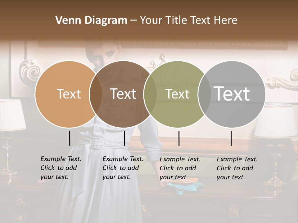 Lady Woman Standing PowerPoint Template