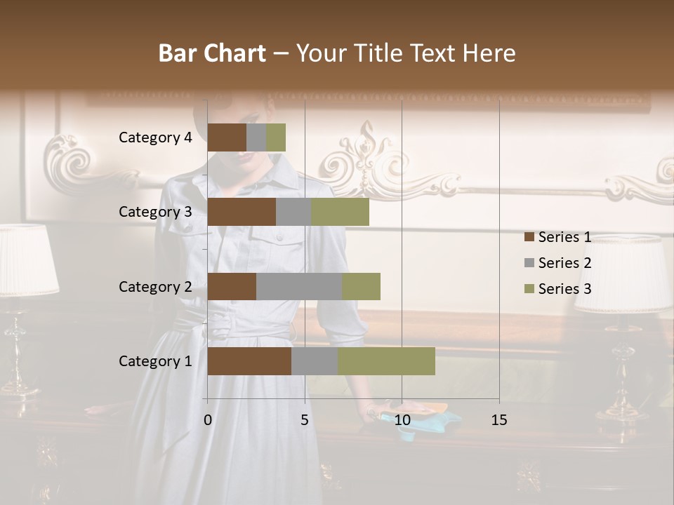 Lady Woman Standing PowerPoint Template