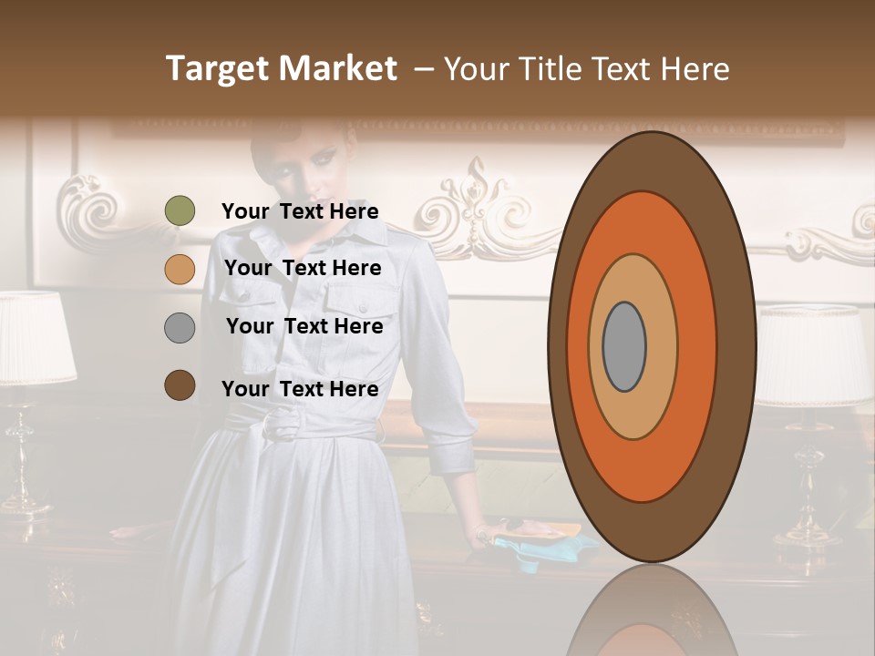 Lady Woman Standing PowerPoint Template