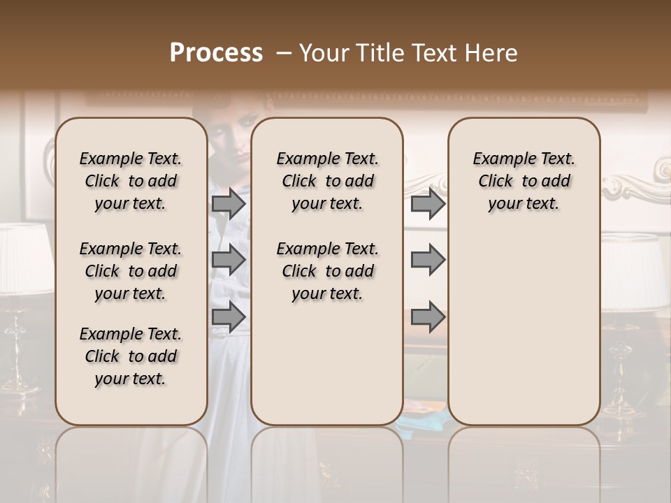 Lady Woman Standing PowerPoint Template
