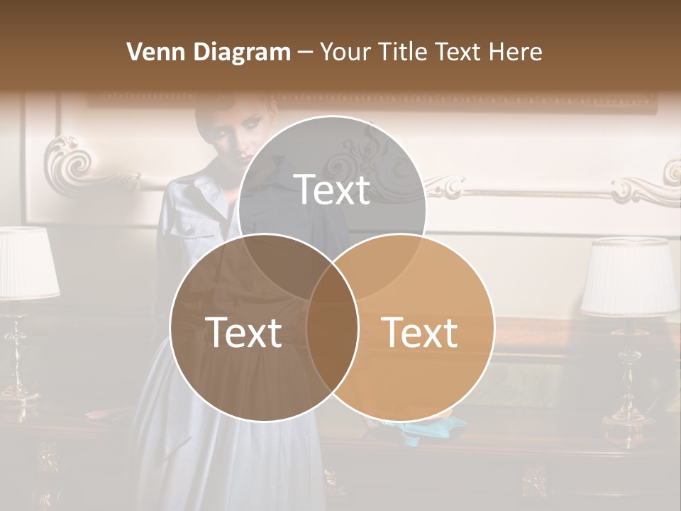 Lady Woman Standing PowerPoint Template