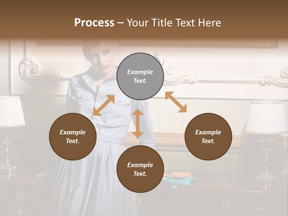 Lady Woman Standing PowerPoint Template
