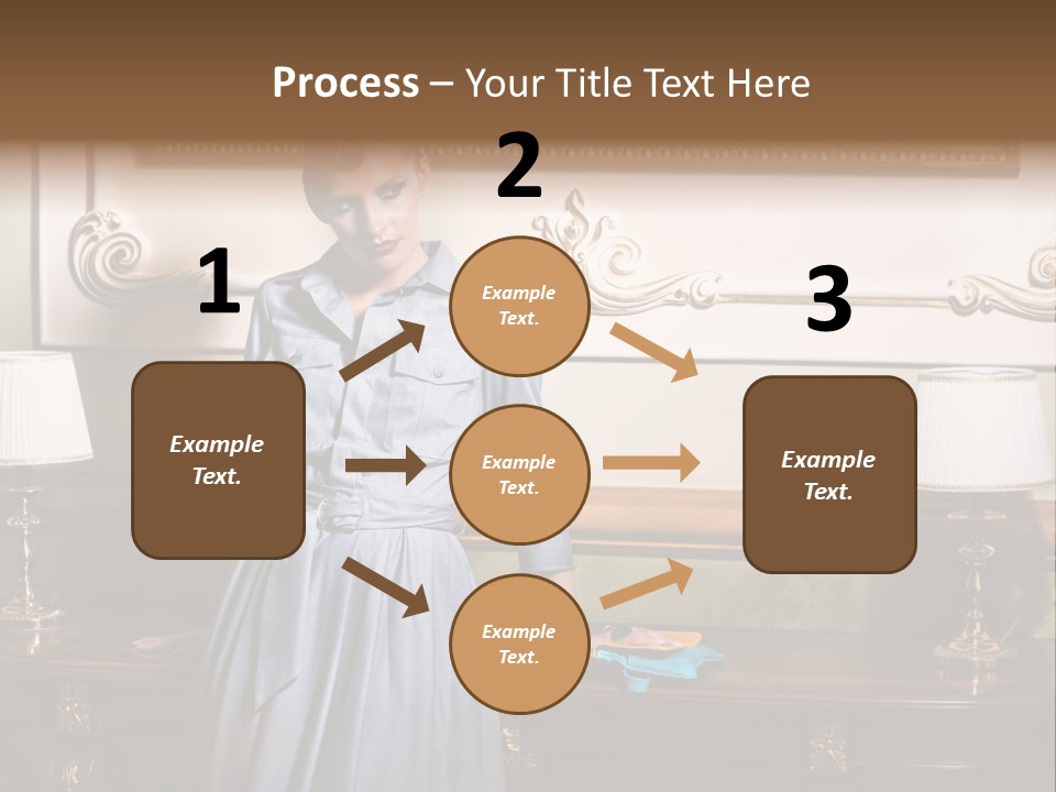 Lady Woman Standing PowerPoint Template
