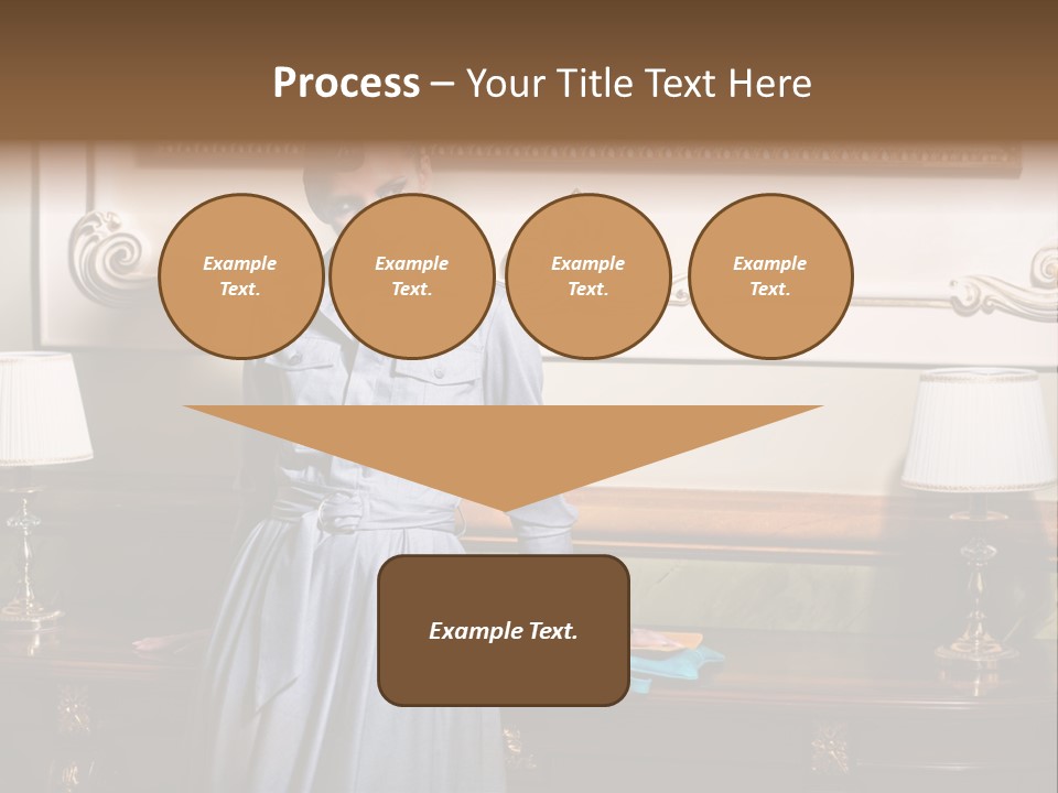 Lady Woman Standing PowerPoint Template