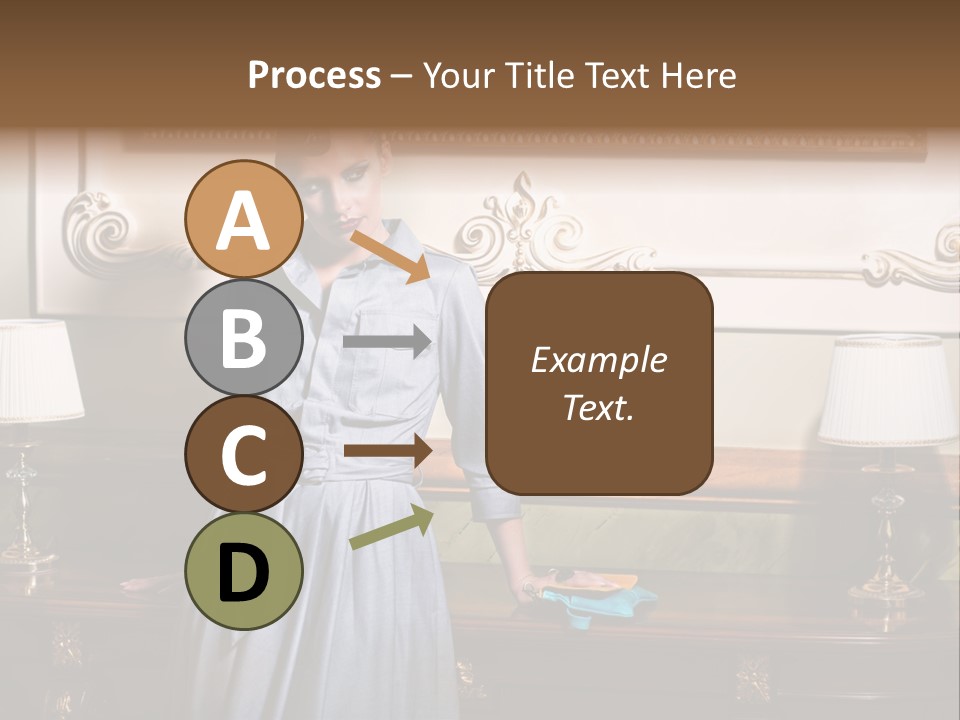 Lady Woman Standing PowerPoint Template