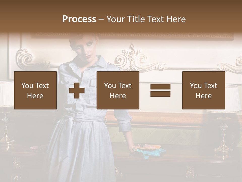 Lady Woman Standing PowerPoint Template