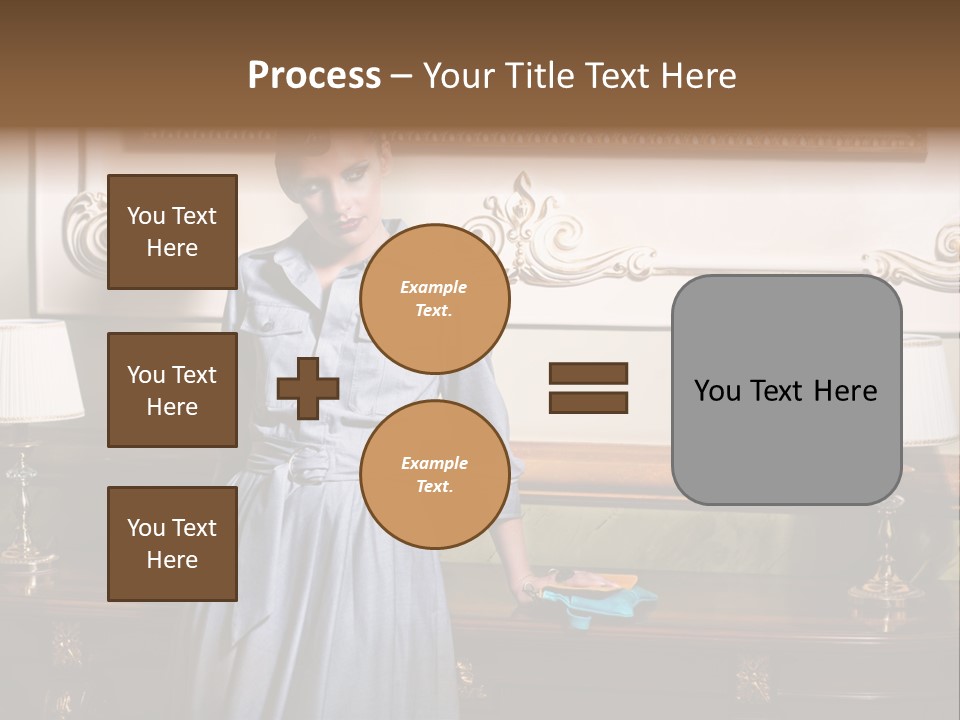 Lady Woman Standing PowerPoint Template