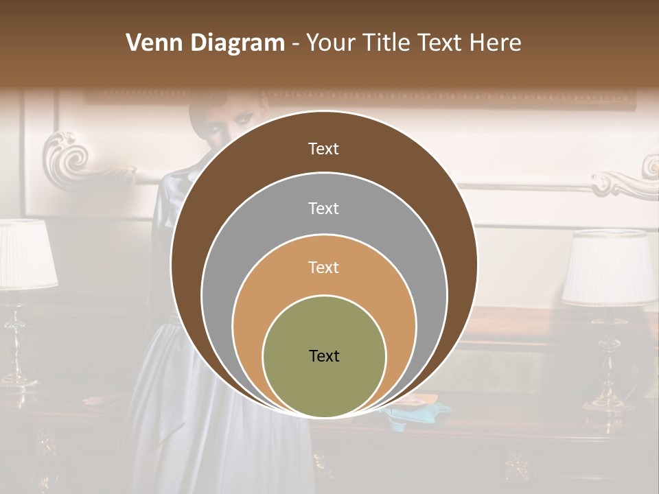 Lady Woman Standing PowerPoint Template